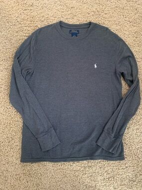 Polo Ralph Lauren Long Sleeve Thermal Shirt Men’s Charcoal Gray